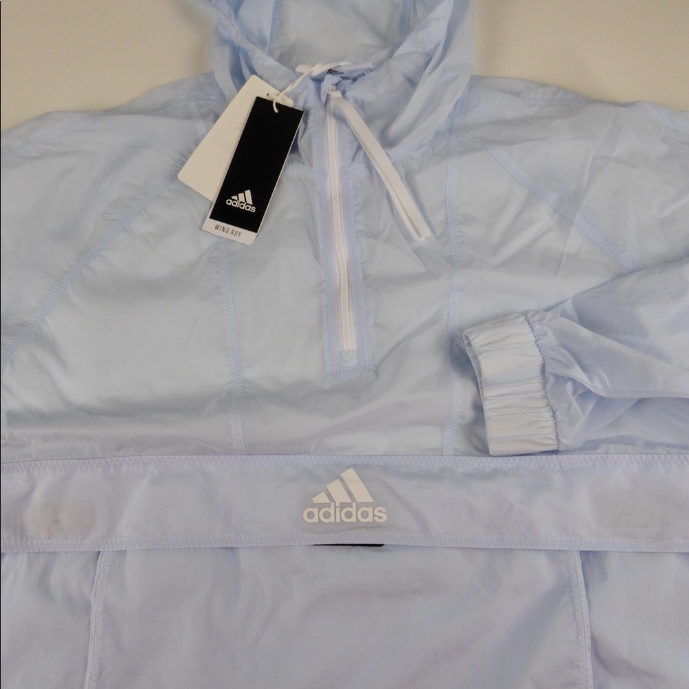 Adidas Wind Ready Cropped Hooded Packable Anorak